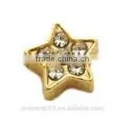 1000+ Styles MOQ Only 20pcs Rhinestone Yellow Pentacle Floating Charms thumbnail-1