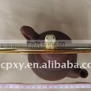 Gold Plated Leather Bag Frame thumbnail-1