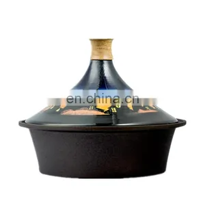 Nonstick Cookware Sets Tagine Moroccan Cooking Cast Iron Tajine With Ceramic Dome thumbnail-1