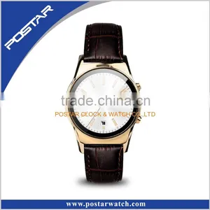 New Technology Smart Watches With Genuine Leather Band Bluetooth thumbnail-3