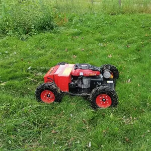 Remote Control Track Mower, China rc Remote Control Lawn Mower Price, Slope Mower Remote Control for Sale thumbnail-1