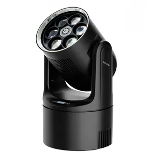 Rainbow Effect LED Bee Eye Lense Rotation Moving Head With Sound Music Control Party Lights for dj Pubs Musicians Party thumbnail-2