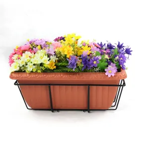 Hanging Steel Basket Factory Cheap Wholesale Plastic Hanging Planter Indoor&outdoor Plant Pot Home Garden Decoration Round Shape thumbnail-4