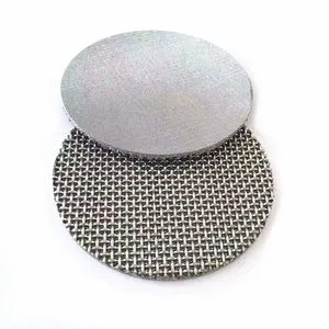 Professional Customized Stainless Steel Sintered Wire Mesh FIlter Disc thumbnail-2