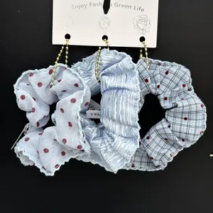3pcs Hair Scrunchie Stes Satin Scrunchies for Women Spot Fashion Hair Ties thumbnail-2