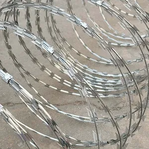 Steel Iron Wire Mesh Blade Razor Barbed Wire for Restricted Areas thumbnail-5
