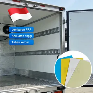 Indonesia Rubber Processing Plant FRP Panel CE Certified Non-Toxic Anti-Corrosion Easy Clean Purity Surface Lembaran FRP Panel thumbnail-1