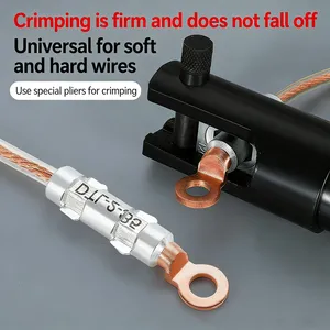 DTL-2 Bimetallic Copper Aluminum Cable Lug Crimp Wire Terminal Connector for Aluminum Cable Connection thumbnail-2