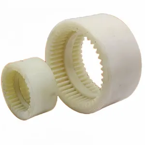 Nylon Sleeve Gear Coupling MC Nylon Internal Tooth Flexible Shaft Coupler thumbnail-2