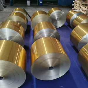 1235 Aluminium Hydrophobic Fin Stock Foil 8006 8011 Aluminum Foil Air Conditioner Heat Sink 0.006-0.02mm Factory Price thumbnail-1