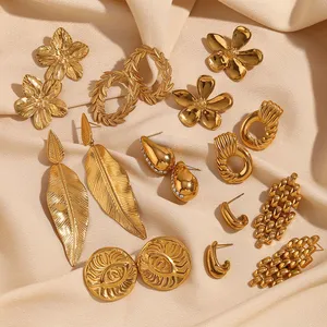 For Boutique: Stainless Steel Earrings Set, Hypoallergenic, 12 Pairs, Wholesale Price thumbnail-4