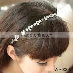 Popular Star With Crystal Small Flower Headband Wedding Jewerly Tiaras Crown thumbnail-1