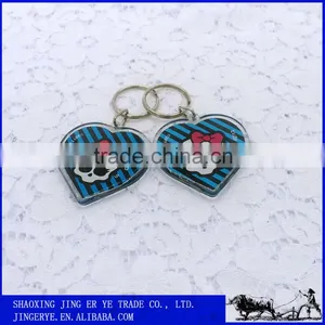 Customized Floating Heart Plastic Key Chain thumbnail-4