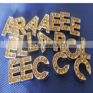10mm Gold Rhinestone Letters Wholesale Diamond DIY Letter thumbnail-1