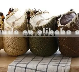 Fashion Girl's Beige Paper Straw Craft Bag thumbnail-2