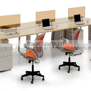 Modern 4 Seat Straight Workstation,linear Steel Frame Office Partition ( SZ-WS005) thumbnail-4