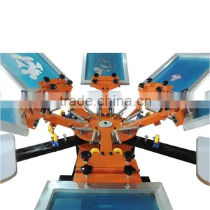 Jute Bag Roll to Roll 6 Color 6 Station Screen Printing Machine thumbnail-6