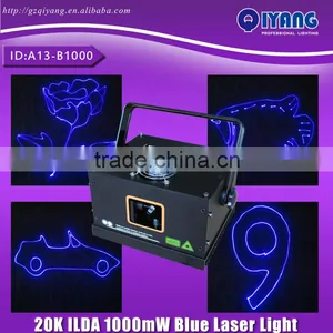 20K ILDA 1000mW Light Disco Blue Laser thumbnail-1