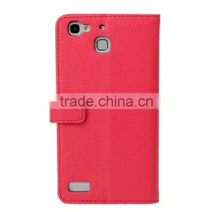 MMT PU Leather Case for Huawei Enjoy 5s Litchi Grain Anti Shock With Card Holder Frame Flip Wallet Case for Enjoy 5s thumbnail-1