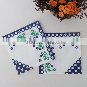 op Quality Full Color Logo Printing White Paper Napkin thumbnail-4
