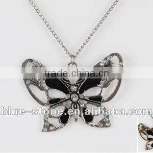 2012 Lastest Style Crystal Butterfly Necklace thumbnail-1