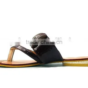 Fashion Design Comfortable Lady Fancy Flat Slipper Flip Flop With Button thumbnail-6