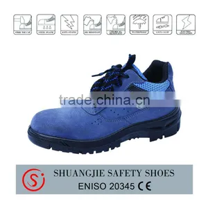 Suede Leather Steel Toe Work Shoes Safety Shoes 9068 thumbnail-1