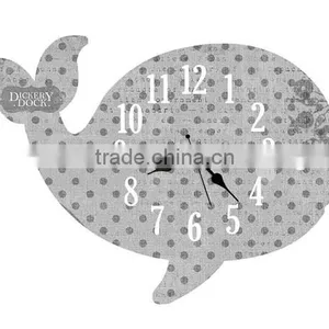 2015 Newest Whale Style Wooden Wall Clock thumbnail-3