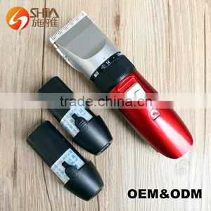 Professional Imported Men Cordless Battery Operate Ceramic Blade Rechargeable Hair Cutting Trimmer Barbering Clipper Machine thumbnail-1