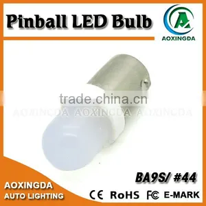 High Quality 6.3V Ba9s #44 White Frosted Pinball Led Bulb thumbnail-1