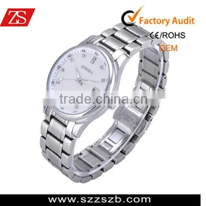 Bewell Stainless Steel Luxury Silver Men's NEW Fashion Quartz Watch WristWatch Watches Quality Choice thumbnail-1