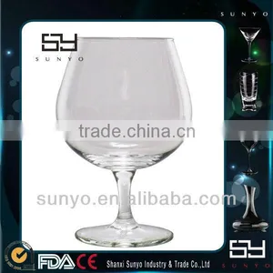 Short Stem Small Elegant Crystal Brandy Glass Brandy Snifter Cup thumbnail-1