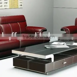 S-11 Metal Fram Leather PU Office Sofa European Style Sofa thumbnail-3