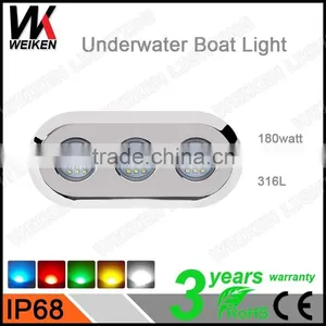 316l Stainless Steel 180W 12 Volt Swimming Pool Led Light Factory Direct Dock Lights thumbnail-1