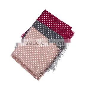 Dot Print With Fringer Men's Scarf thumbnail-2