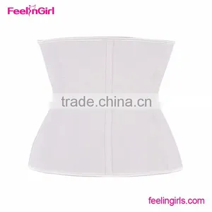 High Quality Nude Latex Rubber 4 Row Hooks Waist Trainer Corset thumbnail-5