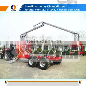 Log Trailers With Grapple, Hydraulic Log Crane thumbnail-3