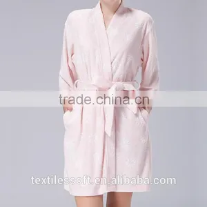 Factory Wholesale Luaury Cotton Europe Style Sexy Women Bathrobe thumbnail-3