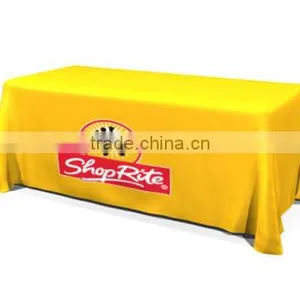 Cheap Wholesale Custom Full Colour Print 250gsm Table Cloth thumbnail-1