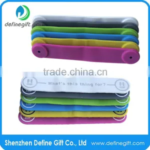 Multi Functional Magnetic Smartphone Stand Silicone Clip Cable Tie thumbnail-6