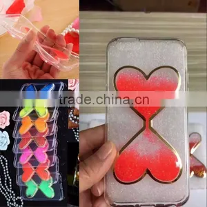 New Products Sand Clock Design Colourful 3D Heart-shaped Phone Case For Cell Phone thumbnail-5