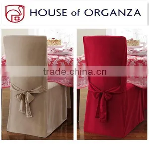 White/Red Chair Cover for Hotel Decoration thumbnail-1