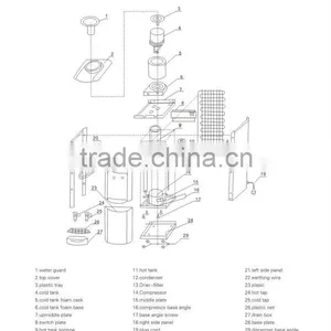 Water Dispenser Parts Type Plastic Water Dispenser Tap Water Dispensers With FridgeMZ-28 Quality Choice thumbnail-1