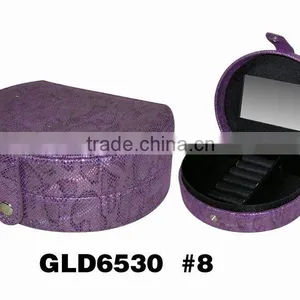 Half-moon Jewelry Box With Mirror/ring Holder thumbnail-1