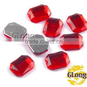 8*10mm Acrylic Flat Back Octagon Mix Color Bling Rhinestone & Crystal For Stylish Bags Garment Shoes #GY010-10P(Mix-s) thumbnail-2