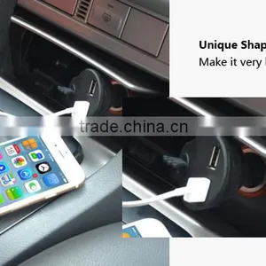 Multiple USB Car Charger 5v 2.1 a Usb Charger, Dual Usb Car Charger for Mobile Phone(C22) thumbnail-5