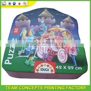 Irregular Shape Kids Puzzle Toy With Glossy Lamination thumbnail-2