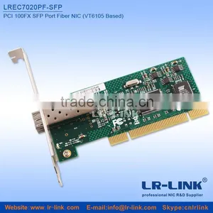 PCI 100FX SFP Port Fiber Network Interface Card (VT6105 Based) thumbnail-2