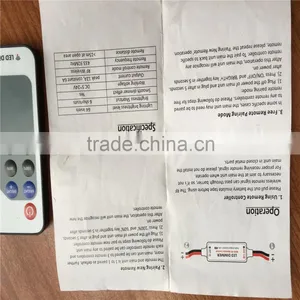 Led RGB Controller With RF Remote-Control,DC12V Led RGB Strip RF Controller thumbnail-4