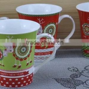 11OZ Love Valentine's Day Design Full Decal Print Coffee Cups, Shiny Surface Porcelain Mug, KL5004-11027 thumbnail-3